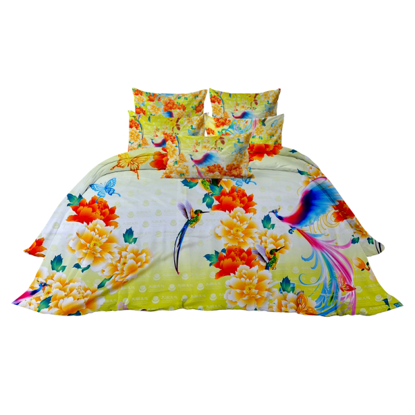 晶鑽彩圖玫瑰床組以精美的玫瑰圖案為設計亮點，將浪漫與高雅完美結合。這款床組採用優質面料，觸感柔軟、透氣舒適，為您提供奢華的睡眠體驗。玫瑰的圖案細膩且生動，色彩鮮明，讓臥室瞬間升級為優雅且充滿藝術感的私人空間。